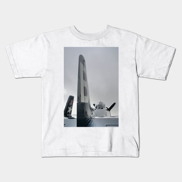 Grumman F8F-2P Bearcat Kids T-Shirt by Nigdaw